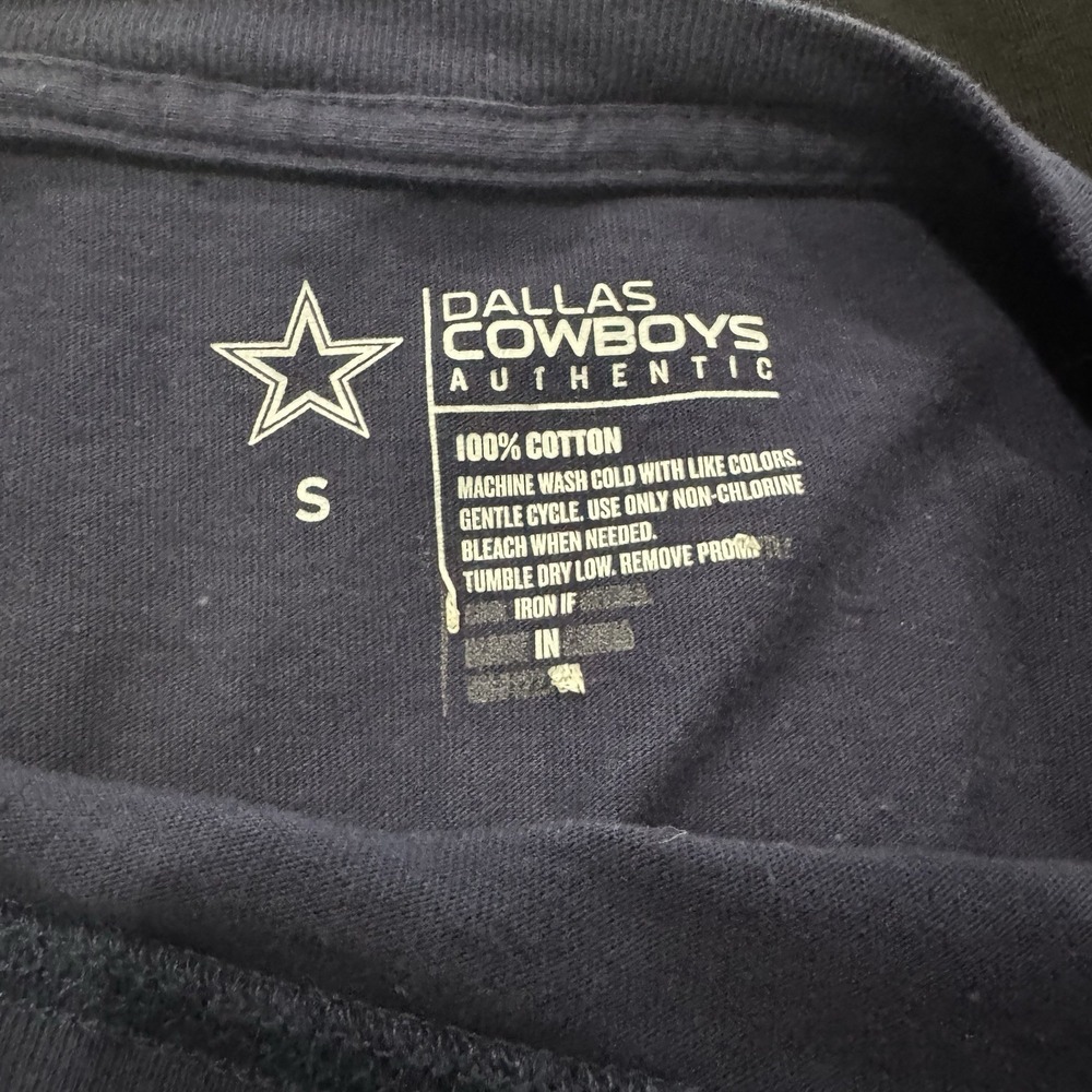 Dallas Cowboys Long Sleeve Shirt Navy Size Small Dak Prescott # 4 - Picture 6 of 6